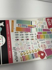 Happy Planner Sticker NURSE 1078 Pieces Me & My Big Ideas Barely Used