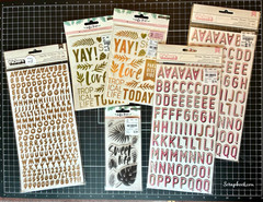 Crate Paper WILD HEART Gold Stickers, Clear Stamps, Happy Life/Charming Thickers