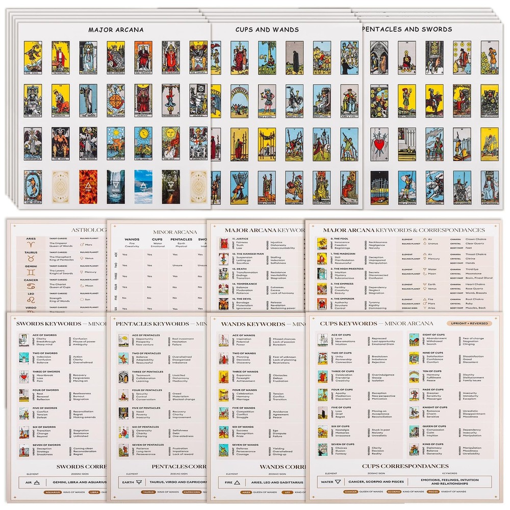 420 PCS Mini Tarot Stickers for Journaling, 1.25″ x 0.78″ Tarot Card Stickers…