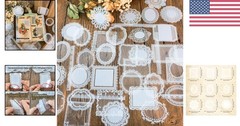 Beautiful 120 Pcs Lace Stickers – Perfect for Scrapbooks and DIY Styles