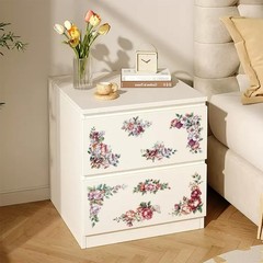 3pcs/Set Corner Flower Rub on Transfers for Furniture and Crafts 6×12 inch Ro…