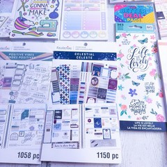 Huge Lot of 17 Scrapbooking Stickers, Sweet Kaiwaii, Shine, Recollections + More