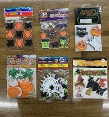 Huge Lot Of Halloween Stickers Scrapbooking Crafts Wood,Foam, Tread Ones Too!