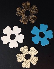 FLOWER Die-Cuts(6pc) Approx.2″Dia.•Garden•Blooms •Summer•Spring•Nature
