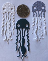 SEA ANIMAL Die-Cuts(8pc)Octopus •Shells•Ocean•Jellyfish•Fish•Crabs•Sand•Vacation