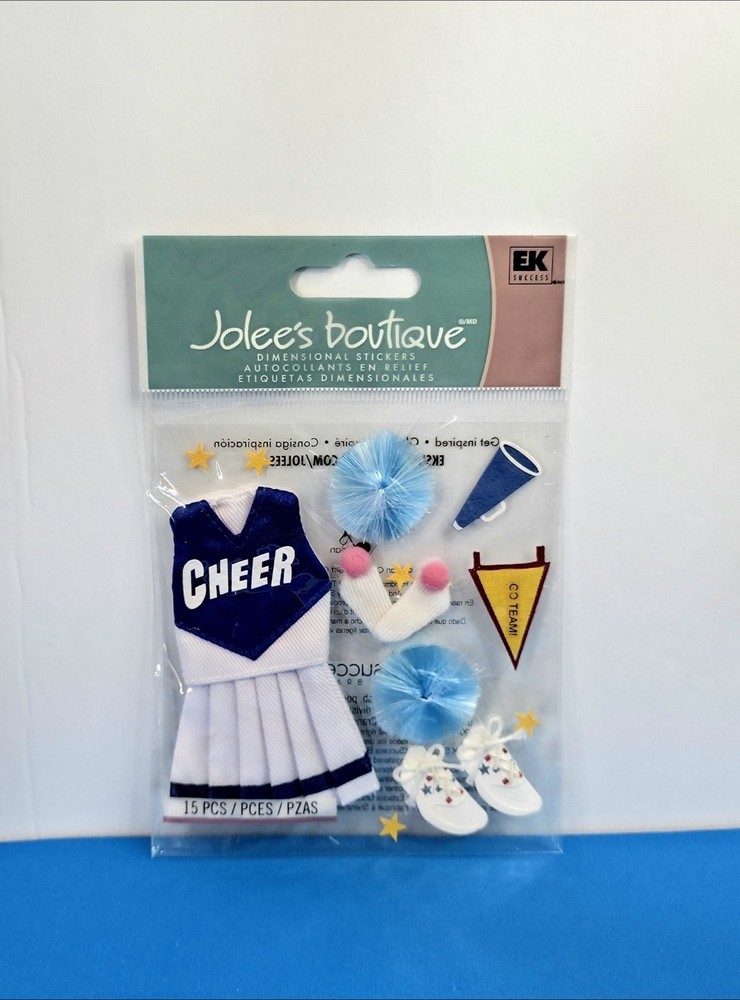 FREE SHIP! Jolee’s CHEERLEADING Scrapbook Dimensional Stickers SCHOOL SPORTS #2