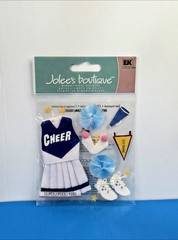 FREE SHIP! Jolee’s CHEERLEADING Scrapbook Dimensional Stickers SCHOOL SPORTS #2