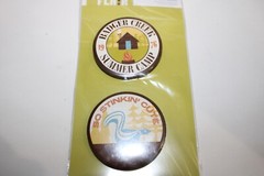 American Crafts Flair Fishing Adhesive Badge ~ Summer Camp & Stinkin’ Cute Craft