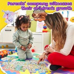 Bulk Animal Sticker Set: 64 Sheets with 1800+ Non-Toxic Fun Stickers for Kids