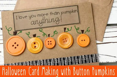 2 NEW Packs of Assorted HALLOWEEN BUTTONS Dress It Up & Daisy D’s CARDS & CRAFTS