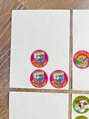 Vintage 80s TREND Scratch & Sniff Sticker Lot of 32 Thanksgiving Cat Mouse Dog