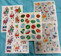 Hallmark Stickers lot (Christmas & Fall Theme) see description for details