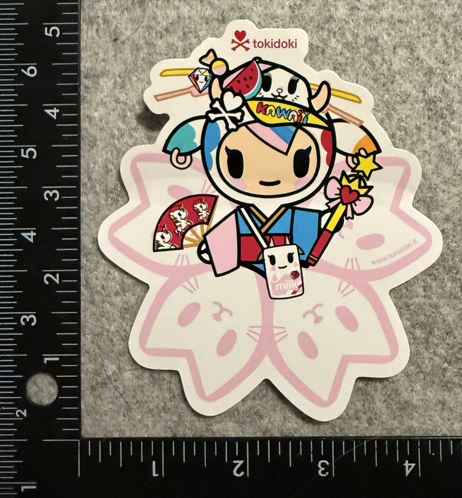 Lot of 1 Large Tokidoki Sakura Mozzarella Die Cut Sticker