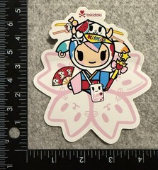 Lot of 1 Large Tokidoki Sakura Mozzarella Die Cut Sticker