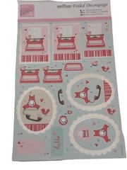 Anita’s Foiled Decoupage Sheet – «You’re My Type» Hallmark Docrafts