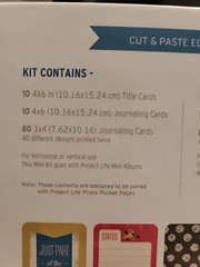 Becky Higgins Project Life Mini Kit 100 Cards New Sealed Amy Tangerine