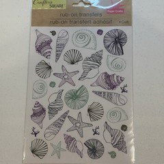 Crafters Square Rub On Transfers Lot Of 5 As Pictured NEW