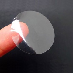 1000 pcs Sticker Clear Transparent Circle Round Label Adhesive Seal