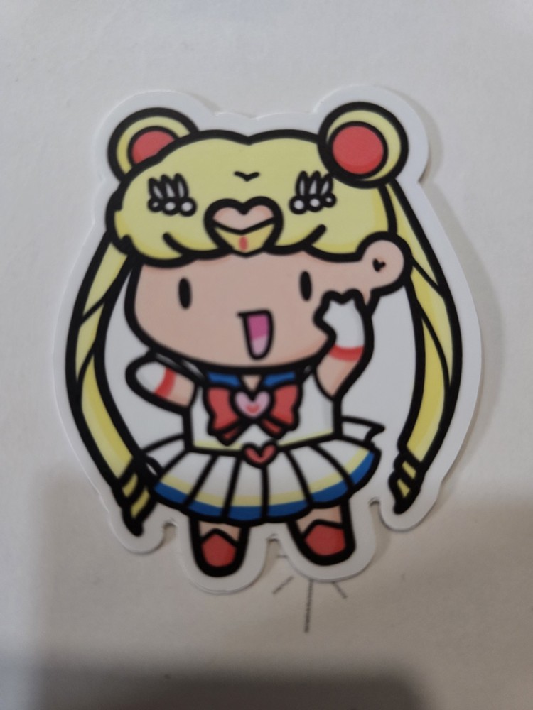Sailor Moon Hard to Find Dicut Hubman and Chubgirl 3M Individual Sticker