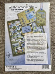WHAT’S NEW Scrapbooking Sticker Sheet QUOTES Rub On Words Love My Little Boy
