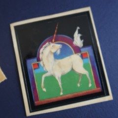 Vintage 1979 & 80s Sticker Lot Illuminations- Rainbow Unicorn Whale Colorful