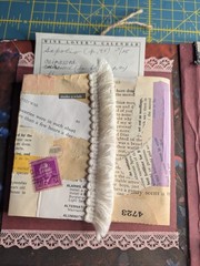 Handmade Vintage Floral Junk Journal Starter Kit – Brown Blue Orange