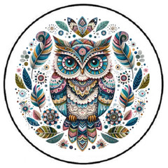 OWL PATTERN ENVELOPE SEALS LABELS STICKERS PARTY FAVORS