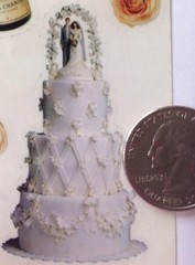 WEDDING DAY Sticker(11pc)Approx.4″x 4″ Paper House•Bride•Groom •Cake•Flowers•