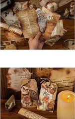Creative DIY Scrapbooking Supplies – 30 Burnt Edge Paper Sheets for Journaling