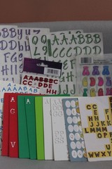 Alphabet Sticker Lot Thousands Multi Color Size Shape Style 3D Foam Glitter NEW