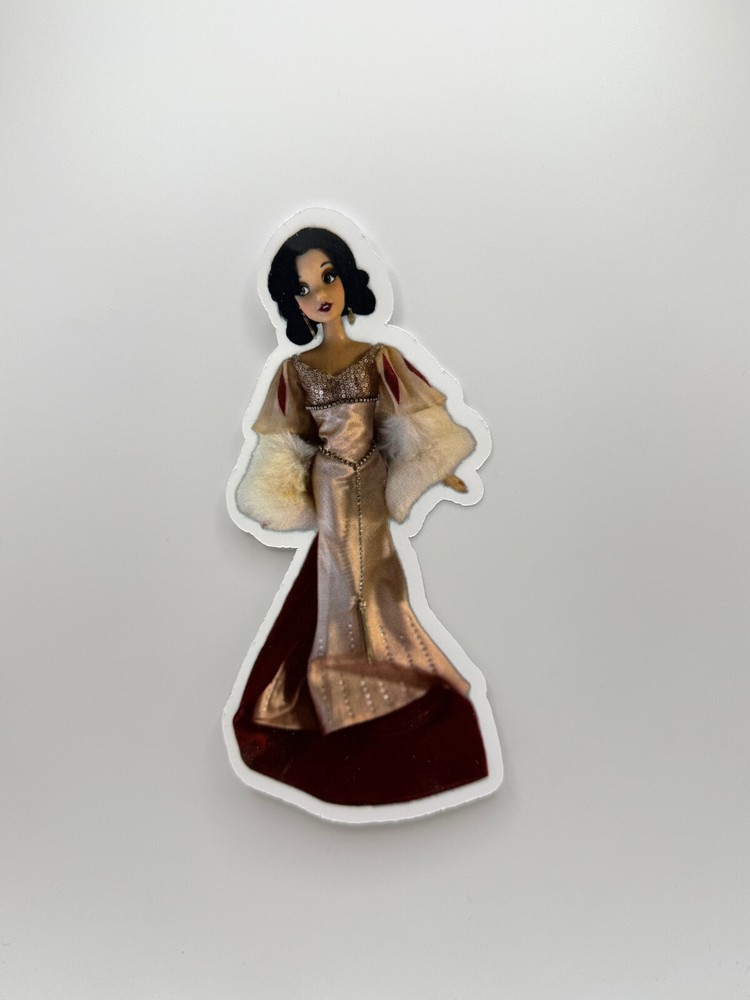 New Disney Designer Premiere Collection Snow White Doll 2.5″ by 5.25″ Sticker
