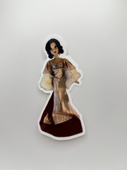 New Disney Designer Premiere Collection Snow White Doll 2.5″ by 5.25″ Sticker