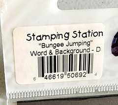 Bungee Jumping Blue 3D Laser Cut Die Cut Scrapbooking Journal Stamping Station