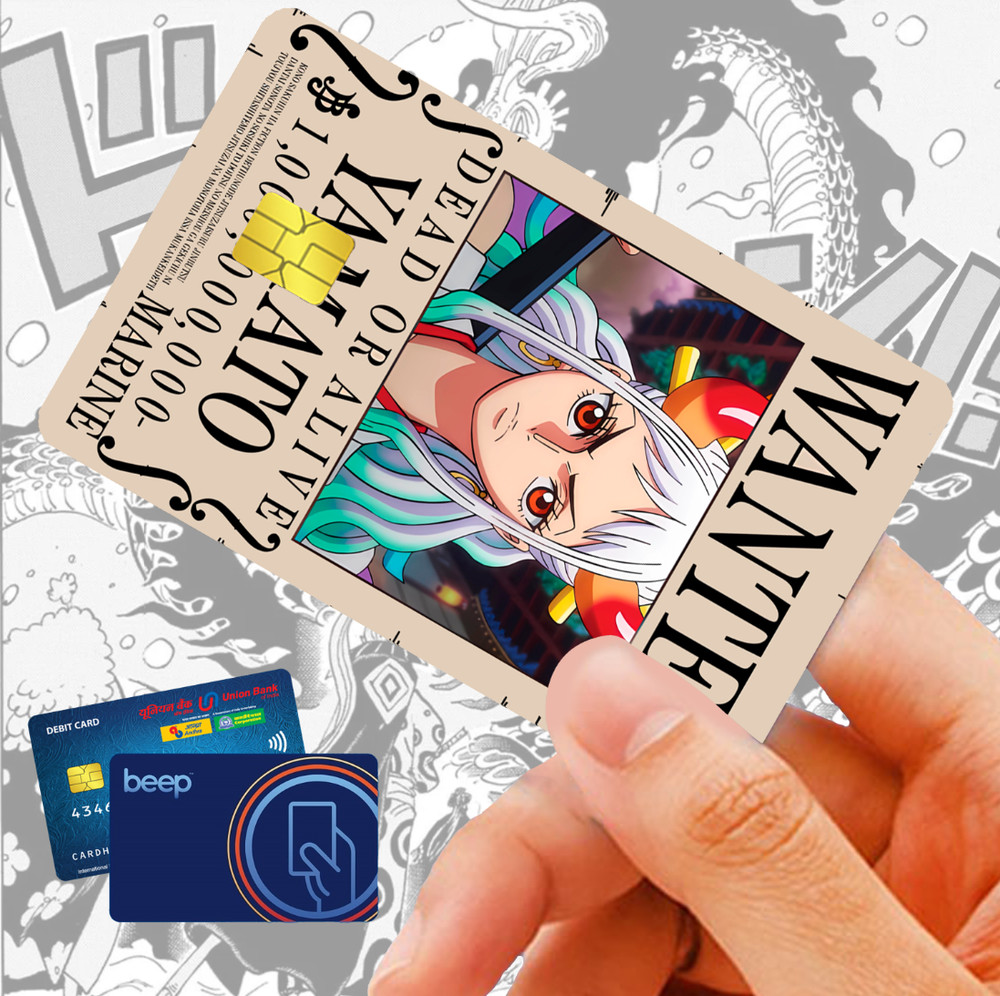 Yamato Wanted Post Matte Vinyl Credit Card Sticker l Waterproof