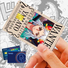 Yamato Wanted Post Matte Vinyl Credit Card Sticker l Waterproof