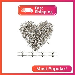Bestartstore 200pcs 8x15mm Metal Brads Paper Fastener Brads Scrapbooking Card Ma