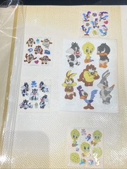 Sandylion Warner Brothers Baby Loony Toons Stickers Prism Shiny And Large Fuzzy