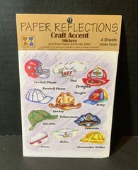Paper Reflections Craft Accent Stickers NOS Hats DMD Industries Nurse Cowboy etc