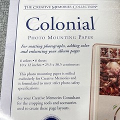Creative Memories Colonial Photo Mounting Paper Triple Combination Pack Natures