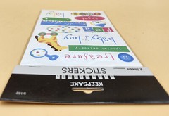 Keepsake Essentials Stickers BABY BOY Angel Sweet Pea 2-Sheets Scrapbook, NEW