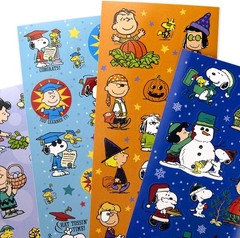 Exclusive 12 Sheet Peanuts Sticker Collection – Perfect for Holidays & Crafts