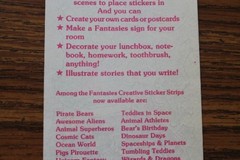 Rare 1982 Illuminations Fantasies Sticker sheet Unicorn Fantasy fairies sun moon