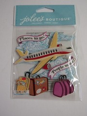 New 4 Different Packages Of Dimensional Vacation Travel Themed Stickers MIP