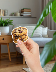 Chocolate Chip Cookies Vinyl Stickers Set Scrapbooking Laptop Waterbottle