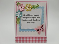 Floral Embellishments For Art And Scrapbooking 36 Pieces 3/4 Inch & Sample Card