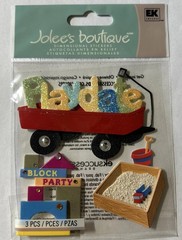 Jolees by You Scrapbook Stickers Play date Toddler Wagon Sandbox Retired New