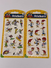 2 Woody Woodpecker Stickers Sheets Winnie Sports Activities Mello Smello NOS
