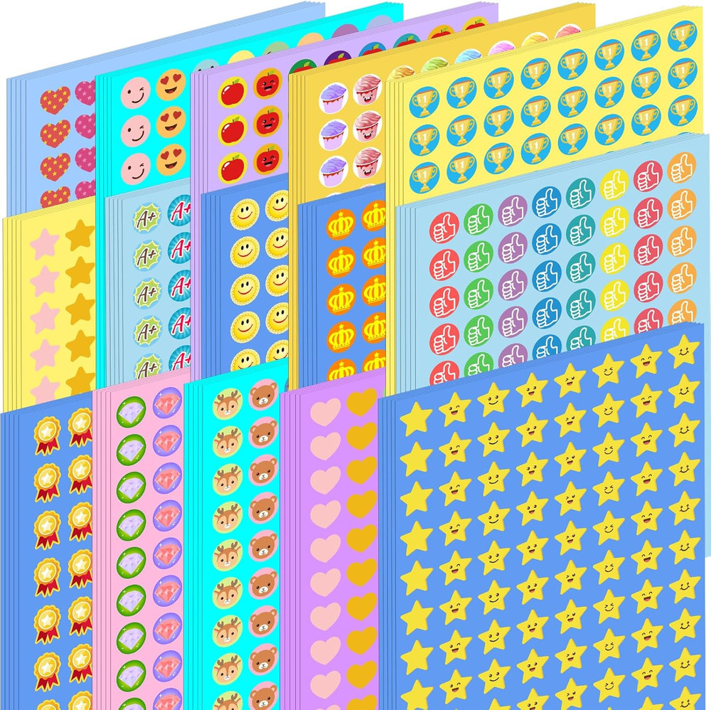 6600PCS Reward Stickers for Kids, Incentive Mini Stickers for Teachers Classroom