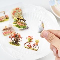 Aifong 800 pcs Floral Scrapbook 8 inches x 11 x 0.8 inches, Colorful