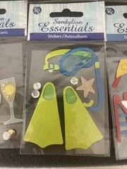 Sandylion Essentials Dimensional Scrapbooking Stickers, 10 Packages 2004